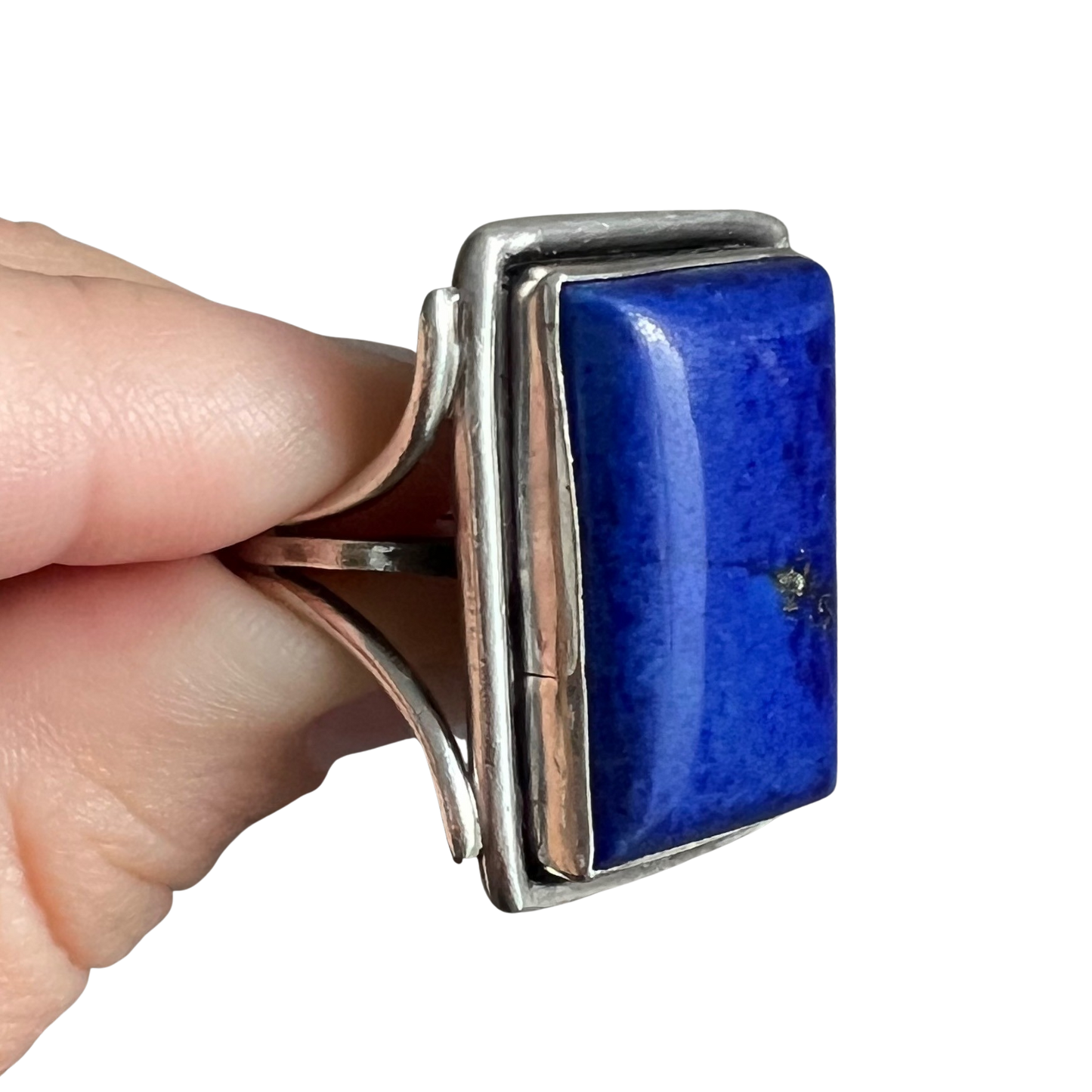 V I N T A G E // midnight solstice skies / sterling silver and lapis ring / size 8-8.25